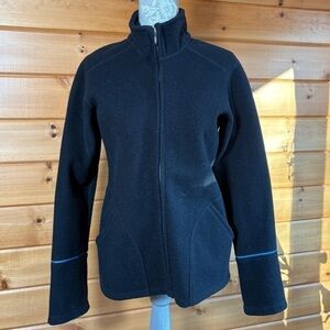 Ibex Black Boiled Wool Jacket